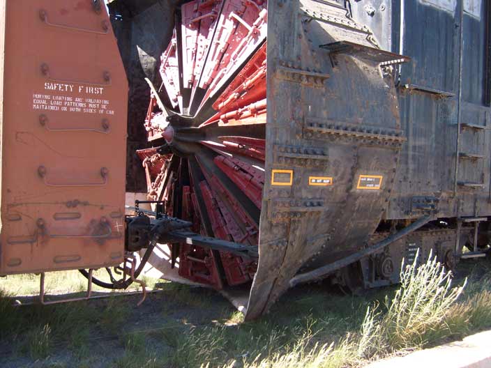 rotary snow plow business end