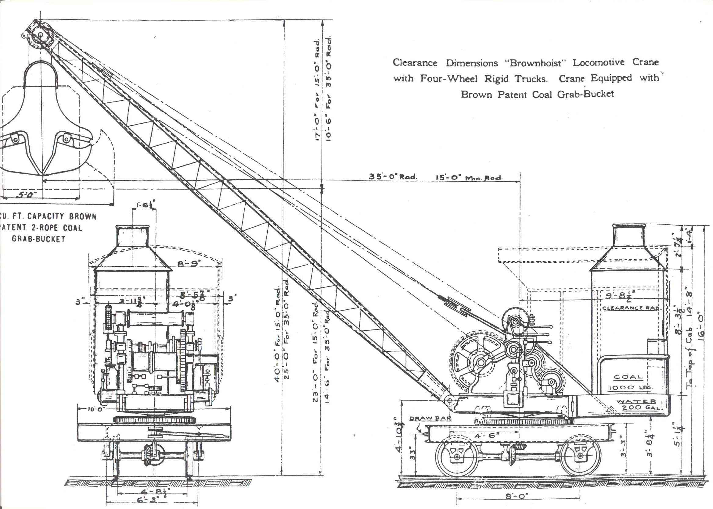 Brown Hoist Mechanical Drawing